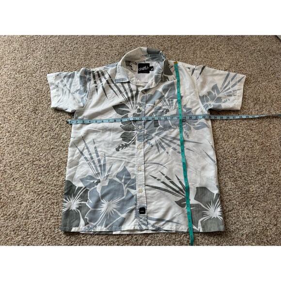 O'Neill Button Down short sleeve Shirt, Blue, size Med, Slim Fit, Cotton - Picture 4 of 8